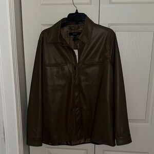 Forever 21 Dark Brown Leather Jacket